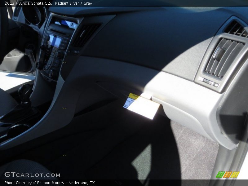 Radiant Silver / Gray 2013 Hyundai Sonata GLS
