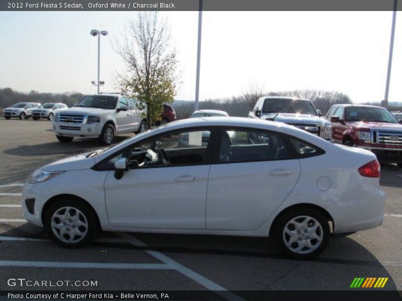 Oxford White / Charcoal Black 2012 Ford Fiesta S Sedan