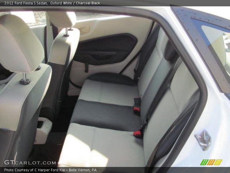 Oxford White / Charcoal Black 2012 Ford Fiesta S Sedan