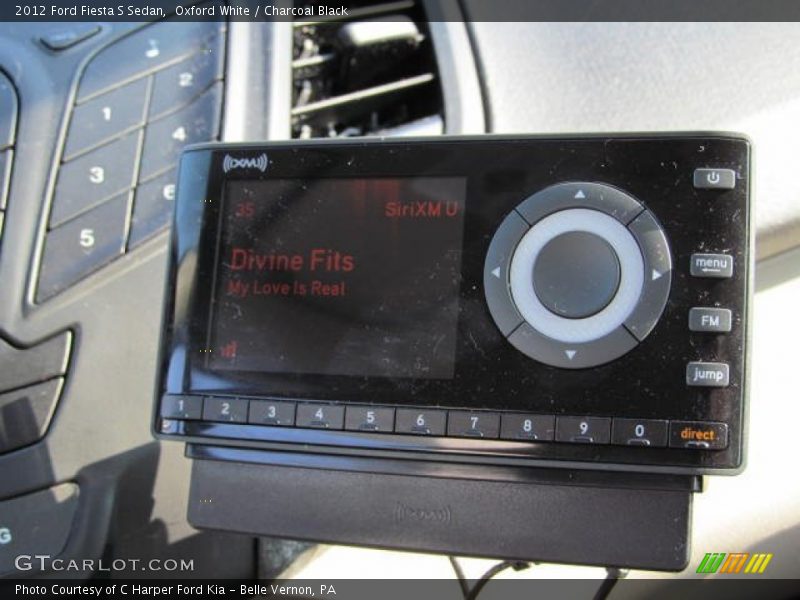 Oxford White / Charcoal Black 2012 Ford Fiesta S Sedan