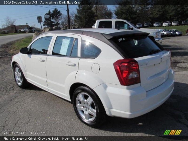 Stone White / Dark Slate Gray 2009 Dodge Caliber SXT