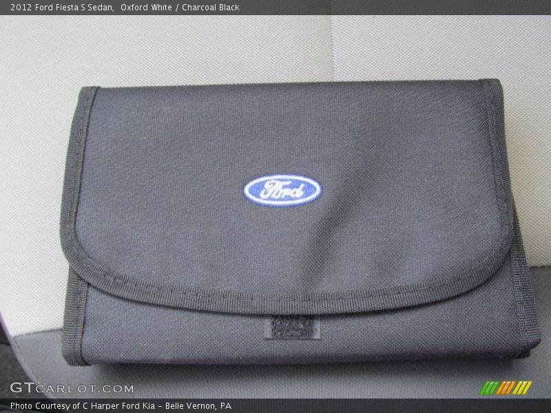 Oxford White / Charcoal Black 2012 Ford Fiesta S Sedan