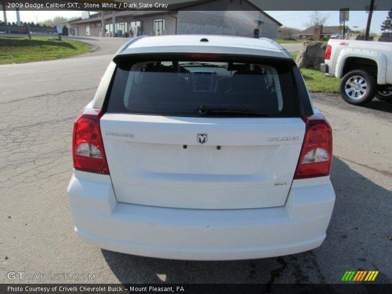 Stone White / Dark Slate Gray 2009 Dodge Caliber SXT