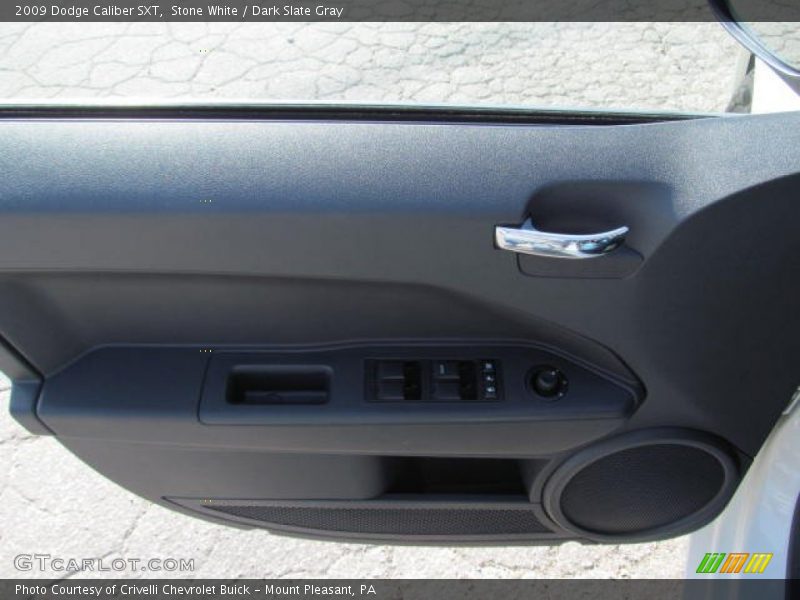 Stone White / Dark Slate Gray 2009 Dodge Caliber SXT