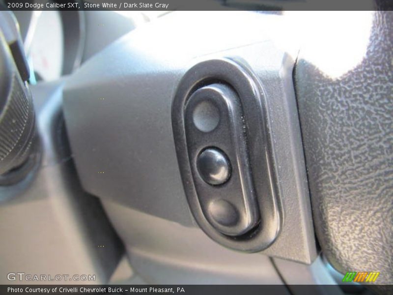 Stone White / Dark Slate Gray 2009 Dodge Caliber SXT