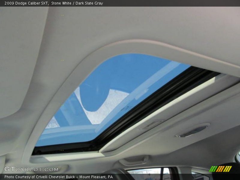 Stone White / Dark Slate Gray 2009 Dodge Caliber SXT