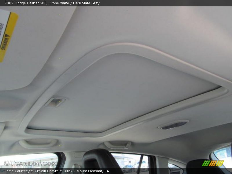 Stone White / Dark Slate Gray 2009 Dodge Caliber SXT