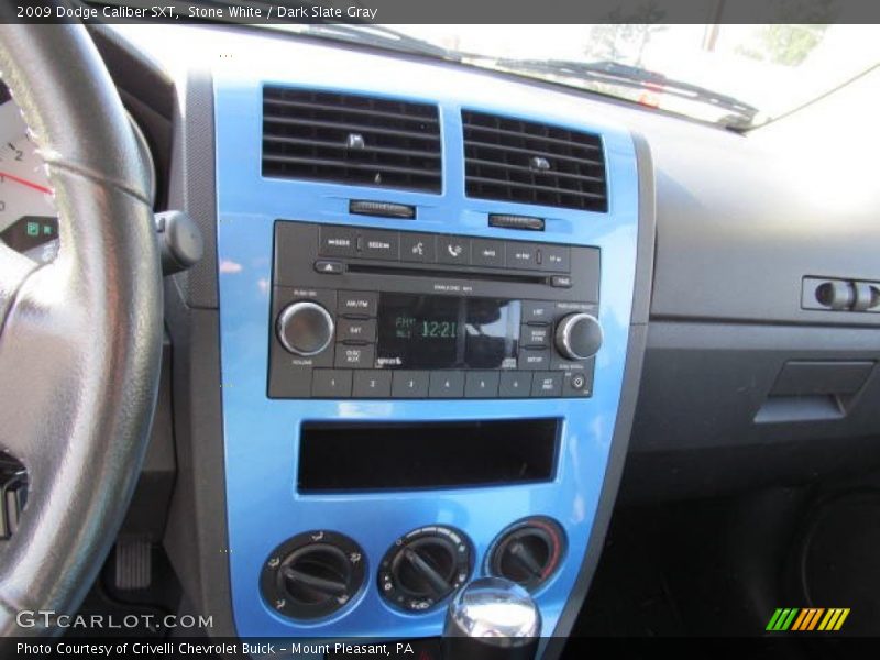 Stone White / Dark Slate Gray 2009 Dodge Caliber SXT