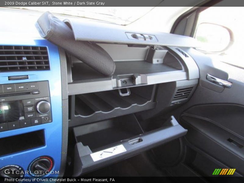 Stone White / Dark Slate Gray 2009 Dodge Caliber SXT