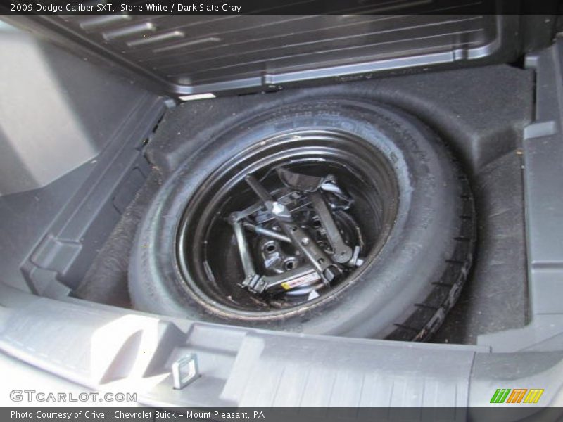 Stone White / Dark Slate Gray 2009 Dodge Caliber SXT