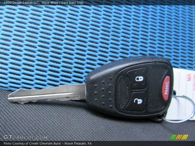 Stone White / Dark Slate Gray 2009 Dodge Caliber SXT