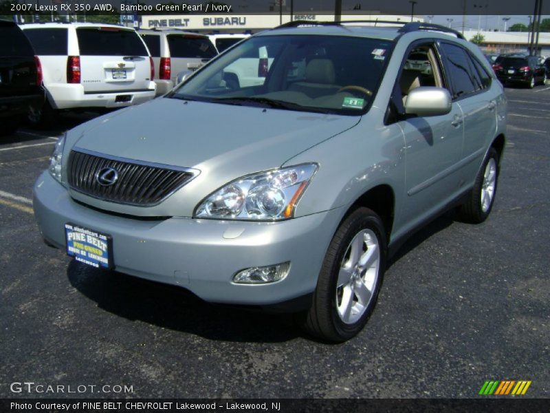 Bamboo Green Pearl / Ivory 2007 Lexus RX 350 AWD