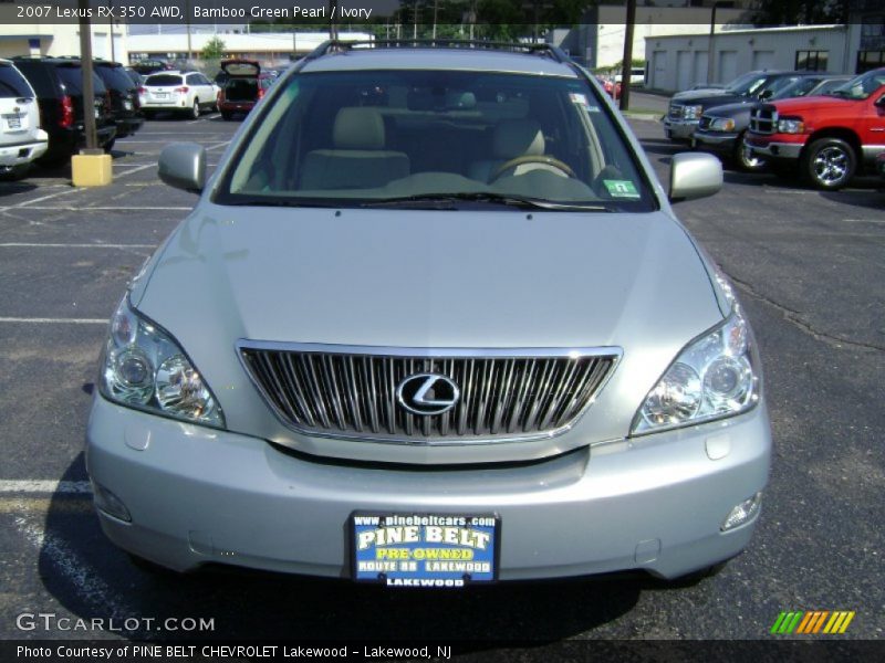 Bamboo Green Pearl / Ivory 2007 Lexus RX 350 AWD