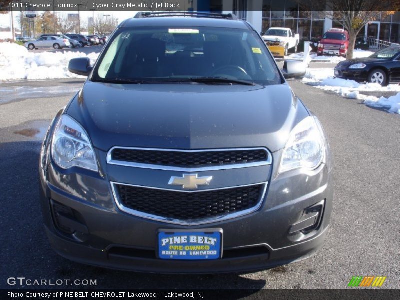 Cyber Gray Metallic / Jet Black 2011 Chevrolet Equinox LT