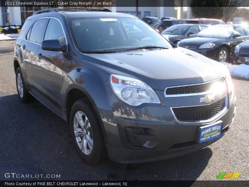 Cyber Gray Metallic / Jet Black 2011 Chevrolet Equinox LT