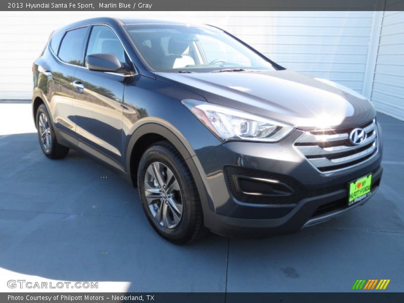 Marlin Blue / Gray 2013 Hyundai Santa Fe Sport
