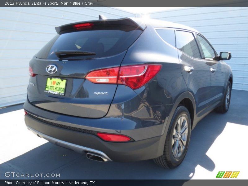 Marlin Blue / Gray 2013 Hyundai Santa Fe Sport