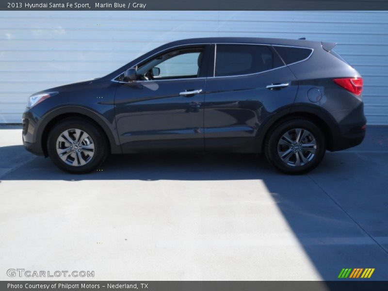 Marlin Blue / Gray 2013 Hyundai Santa Fe Sport
