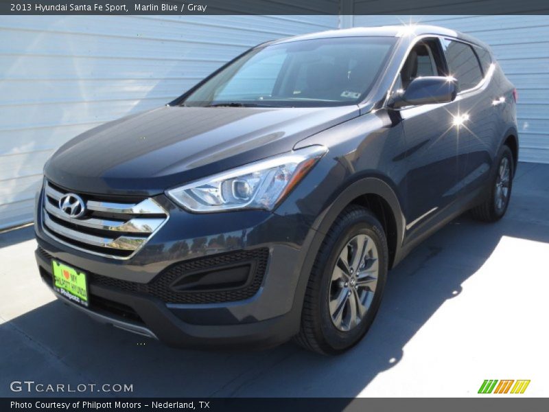 Marlin Blue / Gray 2013 Hyundai Santa Fe Sport