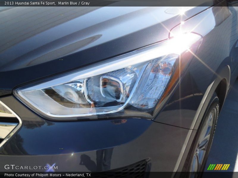 Marlin Blue / Gray 2013 Hyundai Santa Fe Sport