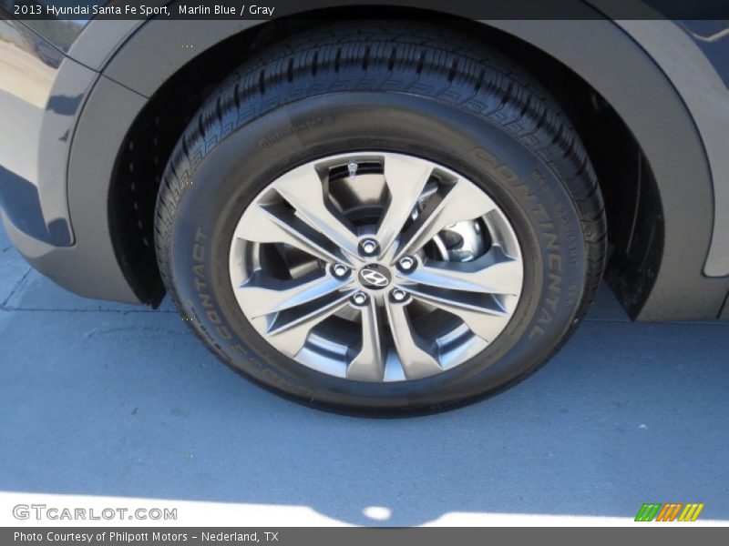 Marlin Blue / Gray 2013 Hyundai Santa Fe Sport