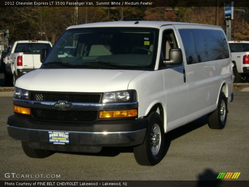 Summit White / Medium Pewter 2012 Chevrolet Express LT 3500 Passenger Van