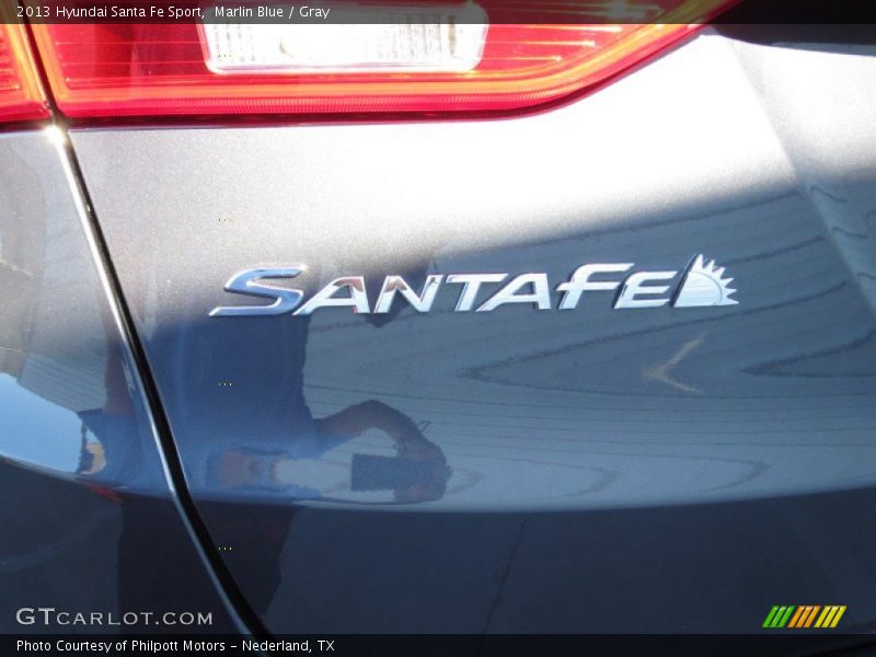 Marlin Blue / Gray 2013 Hyundai Santa Fe Sport