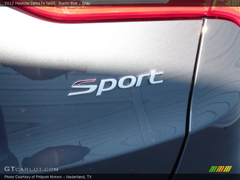 Marlin Blue / Gray 2013 Hyundai Santa Fe Sport
