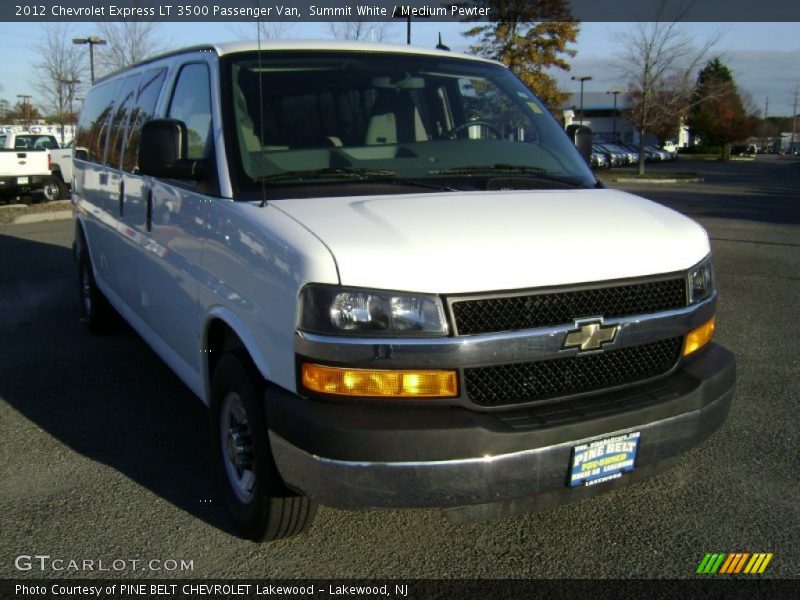Summit White / Medium Pewter 2012 Chevrolet Express LT 3500 Passenger Van