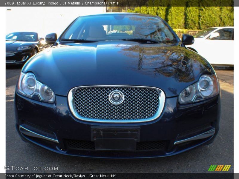 Indigo Blue Metallic / Champagne/Truffle 2009 Jaguar XF Luxury