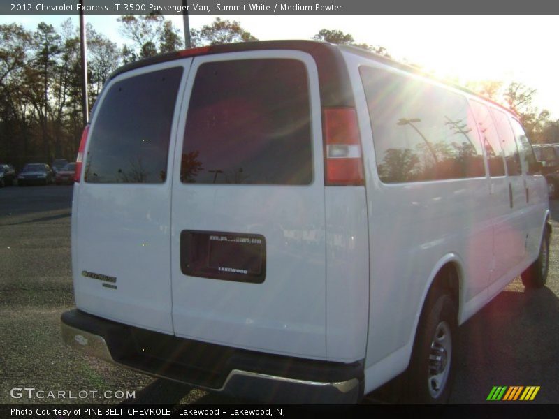 Summit White / Medium Pewter 2012 Chevrolet Express LT 3500 Passenger Van