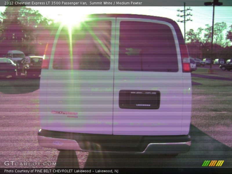 Summit White / Medium Pewter 2012 Chevrolet Express LT 3500 Passenger Van