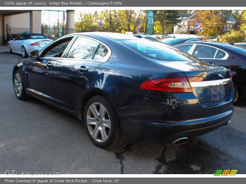 Indigo Blue Metallic / Champagne/Truffle 2009 Jaguar XF Luxury