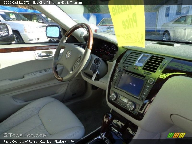 Blue Chip / Titanium/Dark Titanium 2009 Cadillac DTS