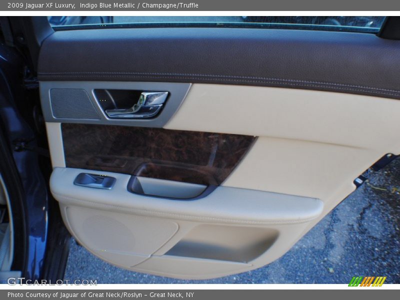 Indigo Blue Metallic / Champagne/Truffle 2009 Jaguar XF Luxury