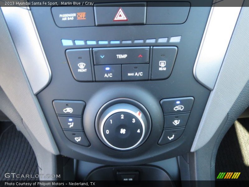 Marlin Blue / Gray 2013 Hyundai Santa Fe Sport