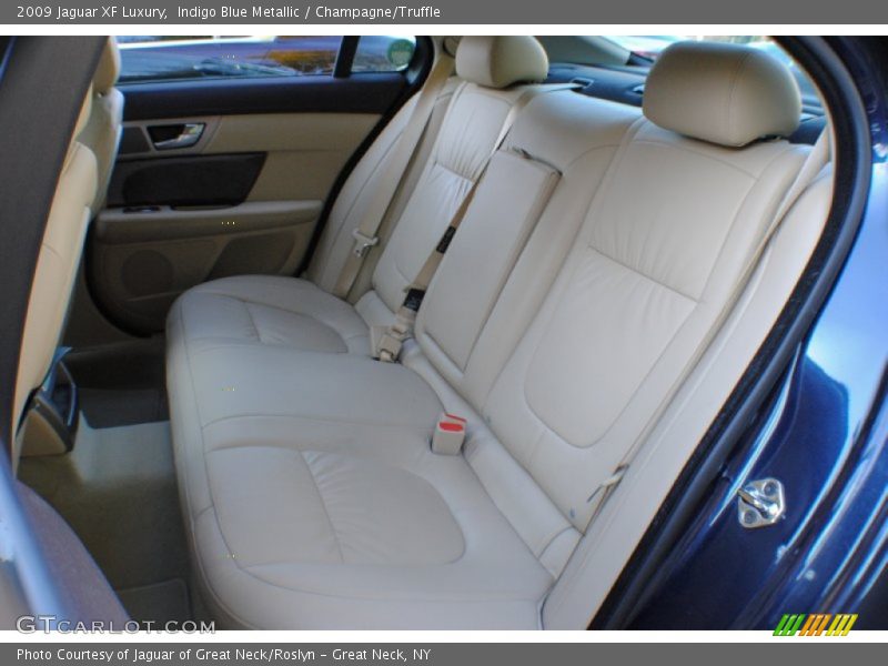 Indigo Blue Metallic / Champagne/Truffle 2009 Jaguar XF Luxury