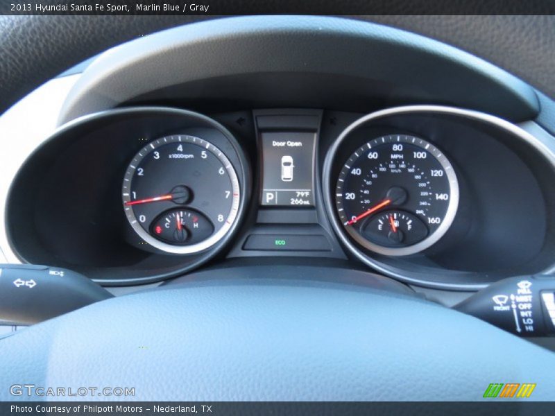 Marlin Blue / Gray 2013 Hyundai Santa Fe Sport
