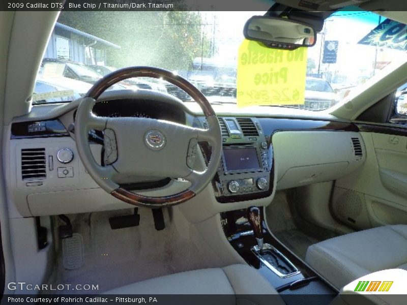 Blue Chip / Titanium/Dark Titanium 2009 Cadillac DTS