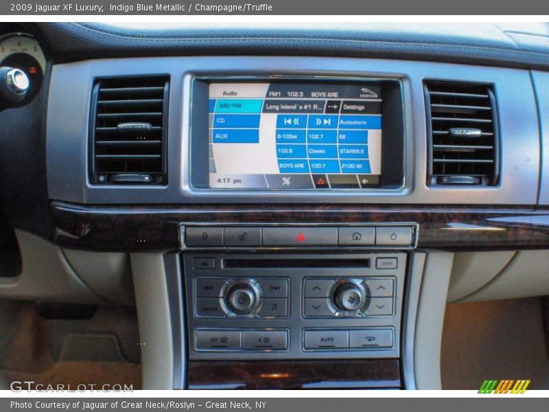 Indigo Blue Metallic / Champagne/Truffle 2009 Jaguar XF Luxury
