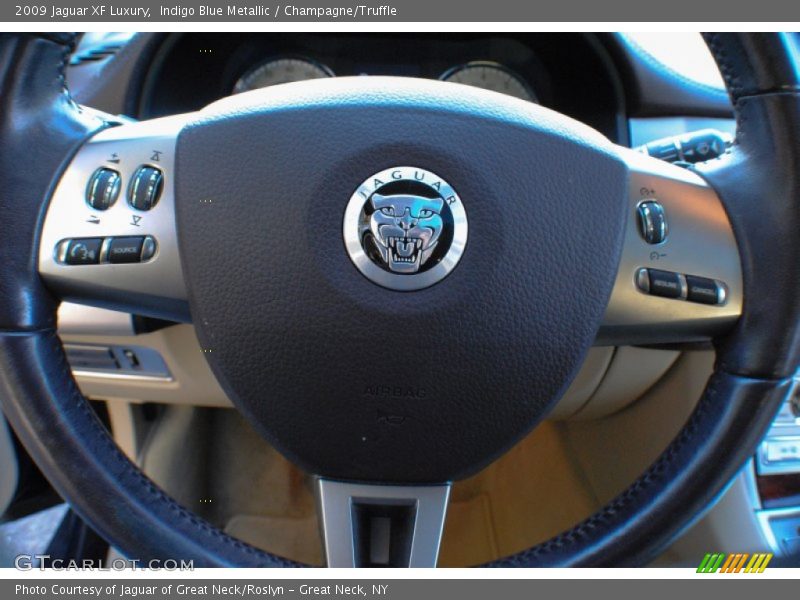 Indigo Blue Metallic / Champagne/Truffle 2009 Jaguar XF Luxury