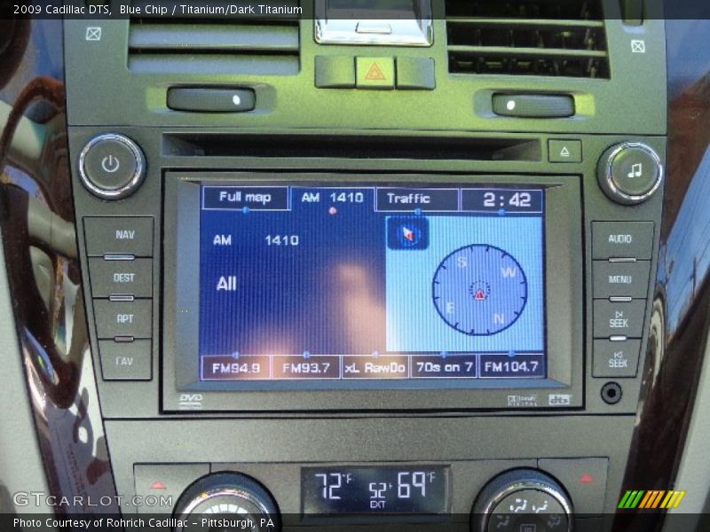 Blue Chip / Titanium/Dark Titanium 2009 Cadillac DTS