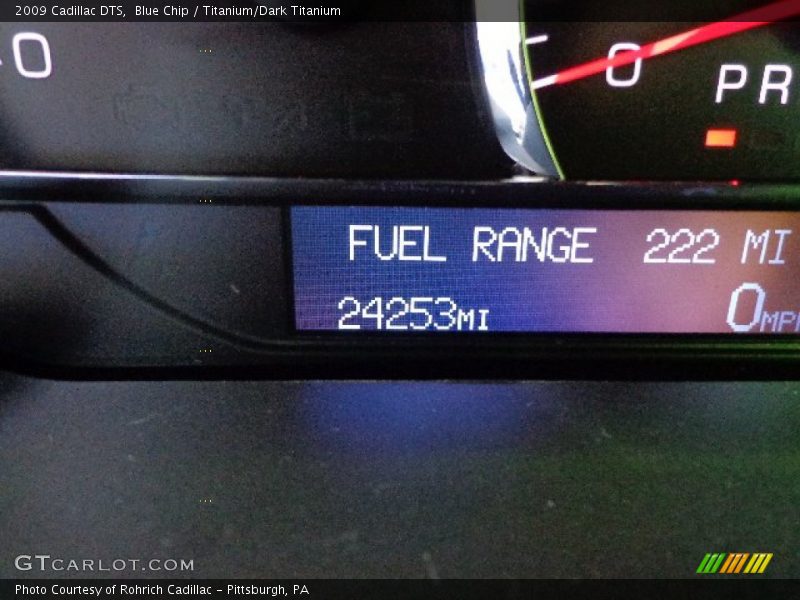 Blue Chip / Titanium/Dark Titanium 2009 Cadillac DTS
