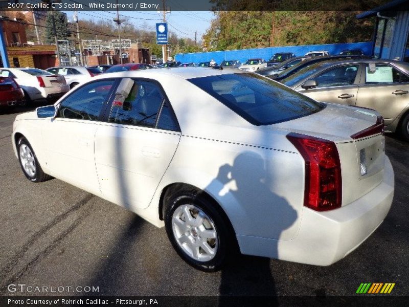 White Diamond / Ebony 2007 Cadillac CTS Sedan