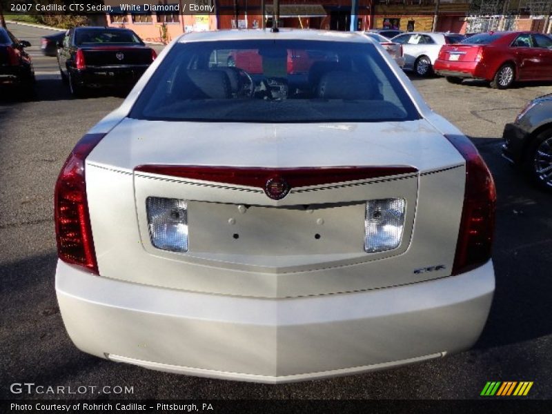 White Diamond / Ebony 2007 Cadillac CTS Sedan