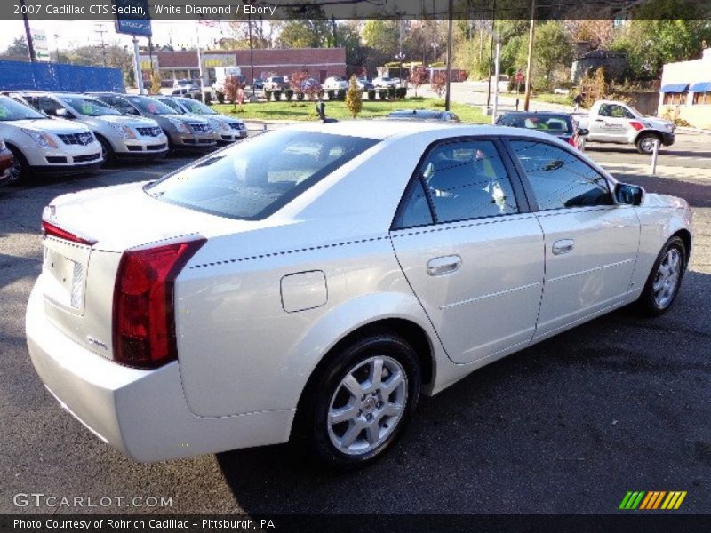 White Diamond / Ebony 2007 Cadillac CTS Sedan