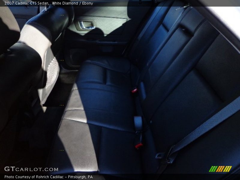 White Diamond / Ebony 2007 Cadillac CTS Sedan