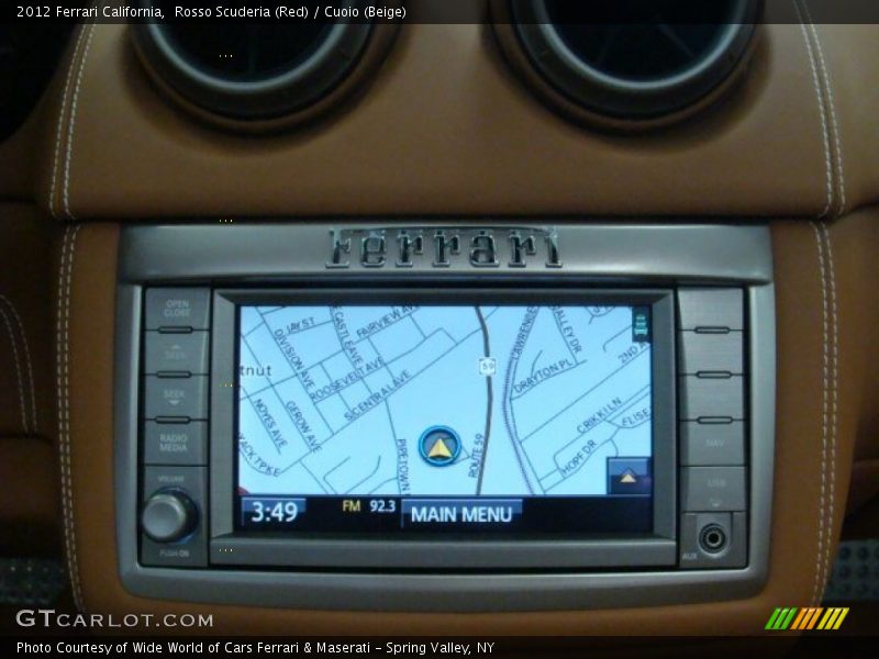Navigation of 2012 California 