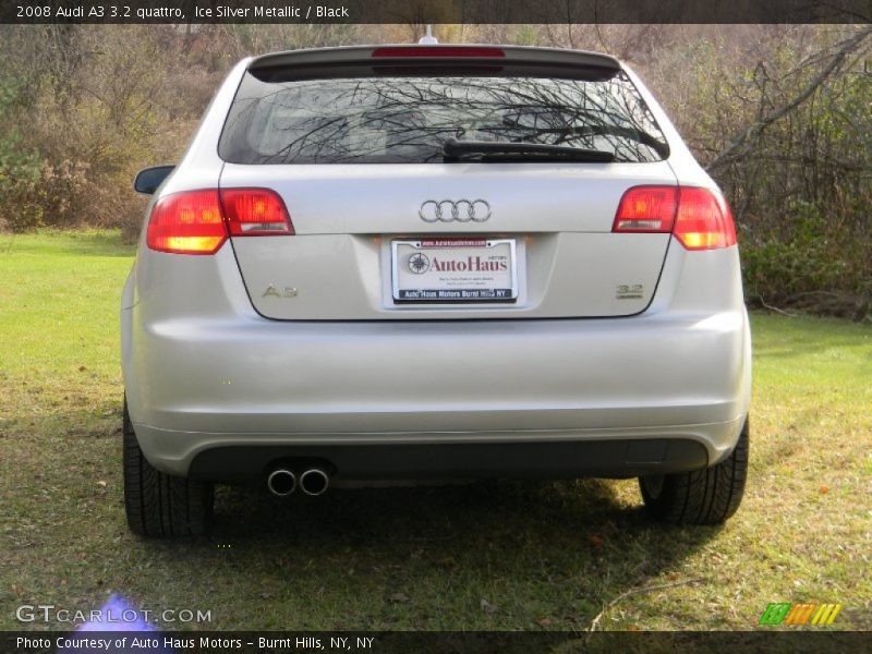 Ice Silver Metallic / Black 2008 Audi A3 3.2 quattro