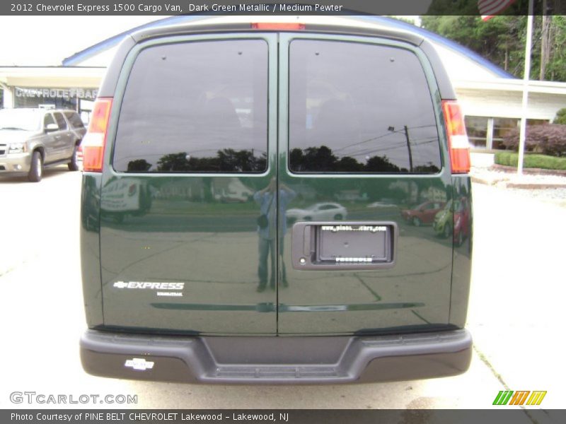 Dark Green Metallic / Medium Pewter 2012 Chevrolet Express 1500 Cargo Van